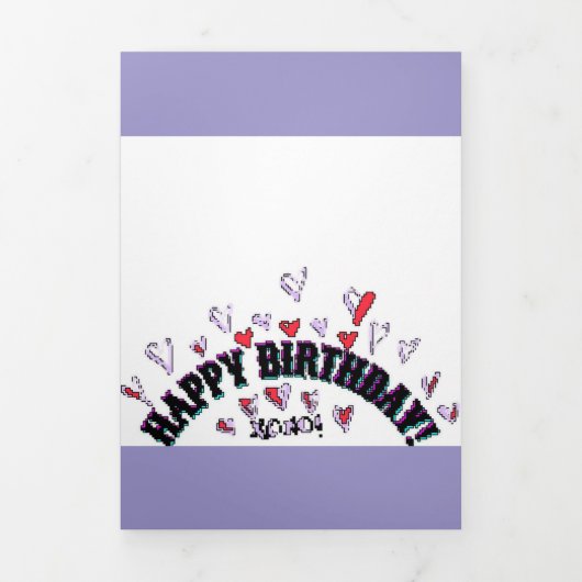 HAPPY BIRTHDAY WISH KAART PIXEL ART (Cover)