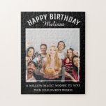 Happy Birthday Wishes Foto Legpuzzel<br><div class="desc">Alleen foto puzzle for the birthday girl personalized with a special foto and birthday wishes.</div>