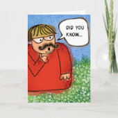 Happy Birthday Wist je dat Gekke Joke Kaart (Voorkant)