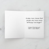 Happy Birthday Wist je dat Gekke Joke Kaart (Binnen)