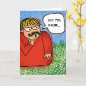 Happy Birthday Wist je dat Gekke Joke Kaart (Gele Bloem)