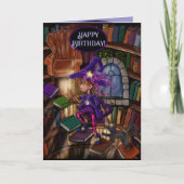 Happy Birthday Witch Girl, Let your Magic Shine! Kaart (Voorkant)