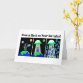 Happy Birthday with Aliens! kaart van Jo Afbeeldin (Gele Bloem)