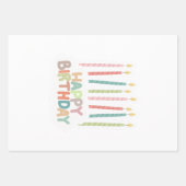 Happy Birthday With Candles Inpakpapier Vel (Voorkant 2)