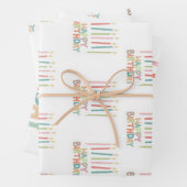 Happy Birthday With Candles Inpakpapier Vel (In situ)