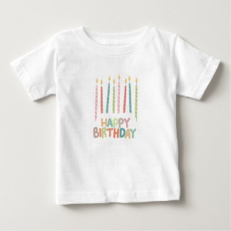 Happy Birthday with Candles T-Shirt
