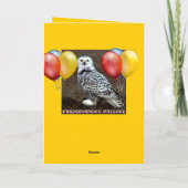 HAPPY BIRTHDAY wolf Kaart (Achterkant)