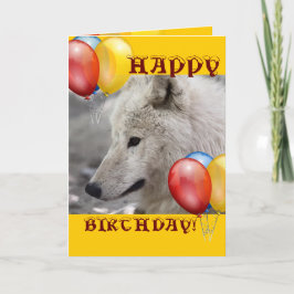 HAPPY BIRTHDAY wolf Kaart