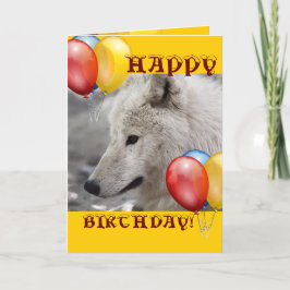 HAPPY BIRTHDAY wolf Kaart