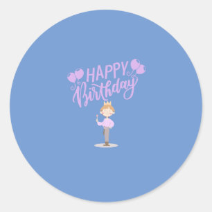 Happy Birthday Women Birthday Design Ronde Sticker