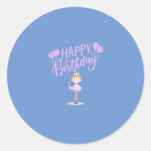 Happy Birthday Women Birthday Design Ronde Sticker (Voorkant)
