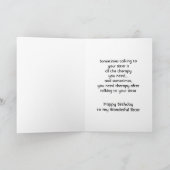 Happy Birthday Wonderful Sister Funny Kaart (Binnen)