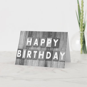 Happy Birthday Word Cloud Card Kaart