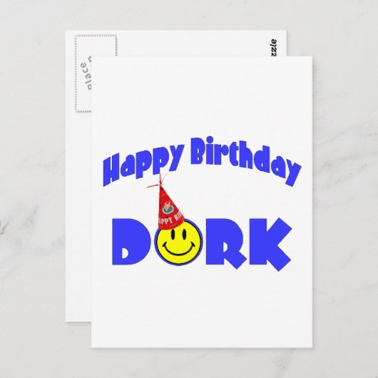 Happy Birthday Work Briefkaart (Voorkant / Achterkant)