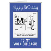 Happy Birthday Work Colleague (Voorkant)