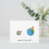 Happy Birthday, World beroemd gemaakt door Rosh Ha Feestdagenkaart (Staand voorkant)