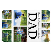 Happy Birthday World's beste vader 8 Foto Magneet (Horizontaal)