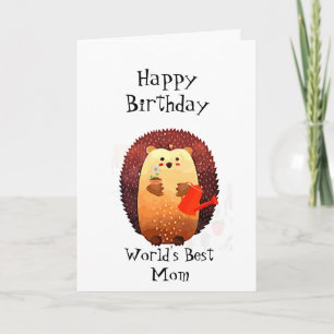 Happy Birthday World's grootste mama Hedgeschatte Kaart