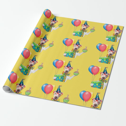 Happy Birthday Wrapping Cadeaupapier (Uitgerold)