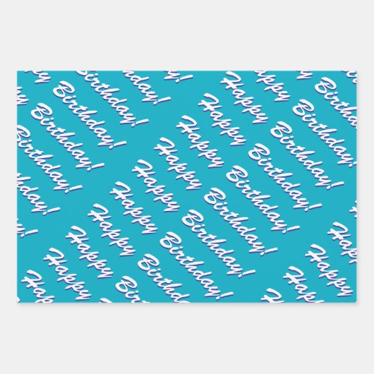 Happy Birthday Wrapping Paper (Voorkant 3)
