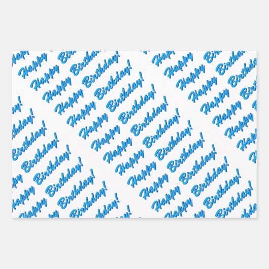 Happy Birthday Wrapping Paper (Voorkant 2)