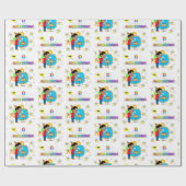 Happy Birthday Wrapping Paper African Boy Cadeaupapier (Vlak)