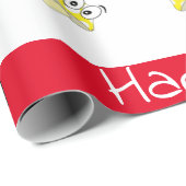 Happy Birthday Wrapping Paper African Boy paddenst Cadeaupapier (Rol Hoek)