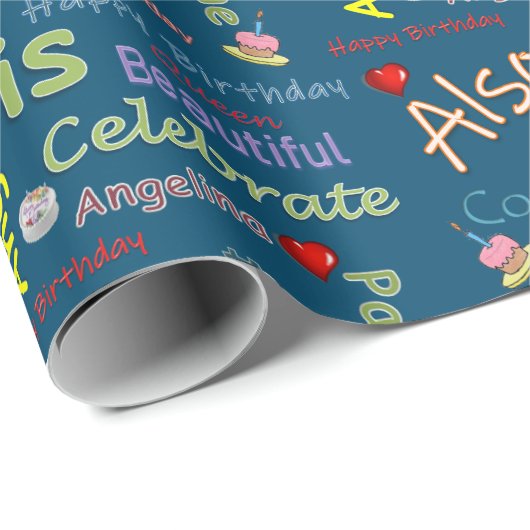 Happy Birthday Wrapping Paper Angelina Cadeaupapier (Rol Hoek)