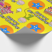 Happy Birthday Wrapping Paper Balloons #1 Cadeaupapier (Hoek)
