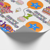 Happy Birthday Wrapping Paper Balloons #1 Cadeaupapier (Hoek)