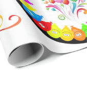 Happy Birthday Wrapping Paper Bumblebee Cadeaupapier (Rol Hoek)