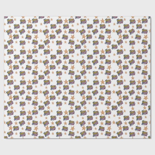 Happy Birthday wrapping paper Cadeaupapier (Vlak)