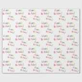 Happy Birthday Wrapping Paper Cadeaupapier (Vlak)