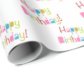 Happy Birthday Wrapping Paper Cadeaupapier (Rol Hoek)