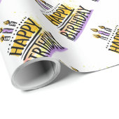 Happy Birthday Wrapping Paper Cadeaupapier (Rol Hoek)
