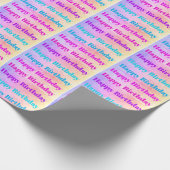 Happy Birthday Wrapping Paper Cadeaupapier (Hoek)