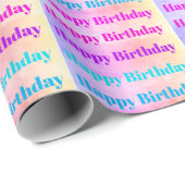 Happy Birthday Wrapping Paper Cadeaupapier (Rol Hoek)