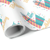 Happy Birthday Wrapping Paper Cadeaupapier (Rol Hoek)