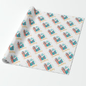 Happy Birthday Wrapping Paper Cadeaupapier (Uitgerold)