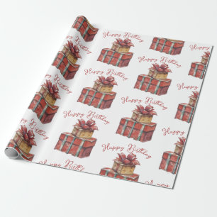 Happy Birthday Wrapping Paper Cadeaupapier