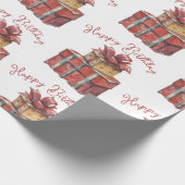 Happy Birthday Wrapping Paper Cadeaupapier (Hoek)