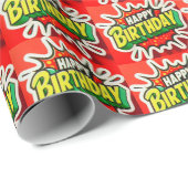 Happy Birthday Wrapping Paper Cadeaupapier (Rol Hoek)