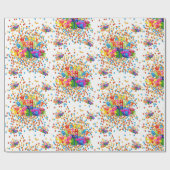 Happy Birthday Wrapping Paper Cadeaupapier (Vlak)