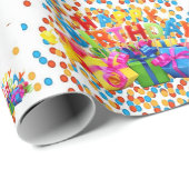 Happy Birthday Wrapping Paper Cadeaupapier (Rol Hoek)