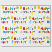 Happy Birthday Wrapping Paper