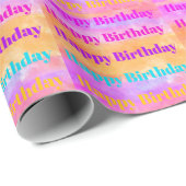 Happy Birthday Wrapping Paper Cadeaupapier (Rol Hoek)