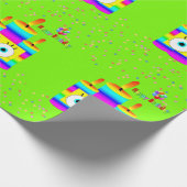 Happy Birthday Wrapping Paper Candles Confetti Cadeaupapier (Hoek)