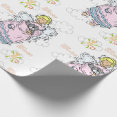 Happy Birthday Wrapping Paper Cat Lady Birthday Cadeaupapier (Hoek)