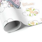 Happy Birthday Wrapping Paper Cat Lady Birthday Cadeaupapier (Rol Hoek)