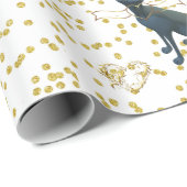 Happy Birthday Wrapping Paper Cat Lady Birthday Cadeaupapier (Rol Hoek)